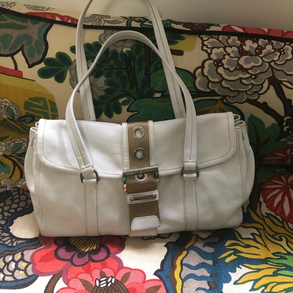 Prada White Leather Handbag